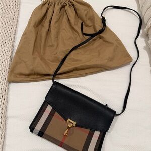 Burberry House Check Small Macken Crossbody Bag
